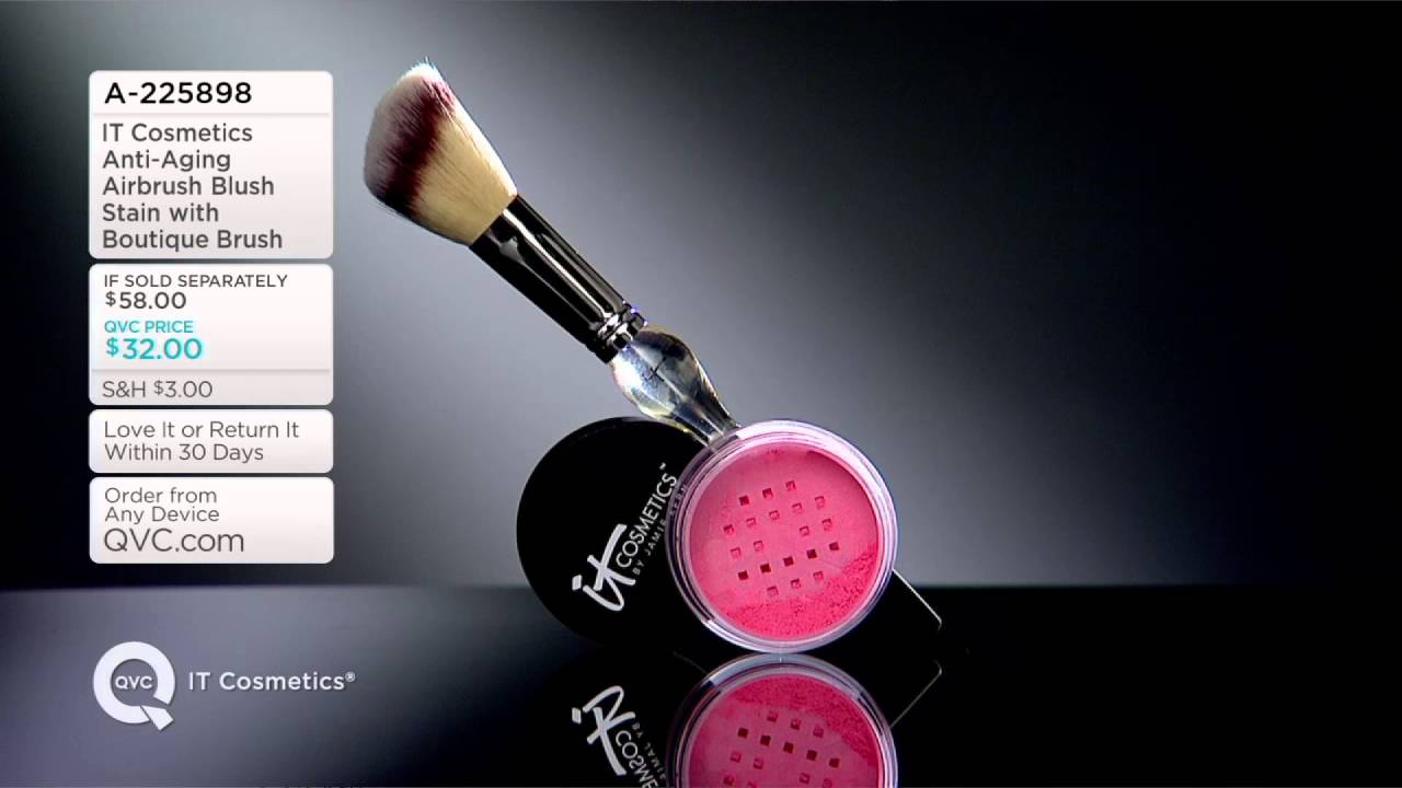 IT Cosmetics AntiAging Airbrush Blush Stain with Boutique Brush on QVC YouTube