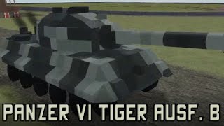 King Tiger Tank Königstiger Engine Test | Plane Crazy - Test