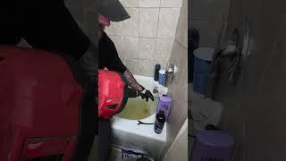 Clogged Bathtub Snaking @MilwaukeeTool #nothingbutheavyduty