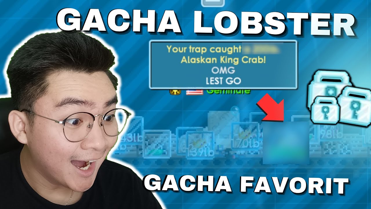 GACHA FAVORIT GW!! GACHA PROFIT LOBSTER TRAP! Growtopia Gacha Profit