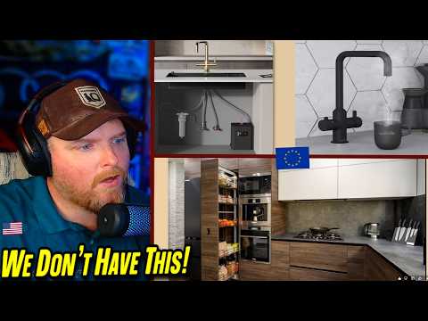 American Reacts to European Kitchen Features That Americans wish they had 🏠