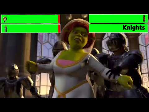 Shrek (2001) Final Battle with healthbars (55k Special)