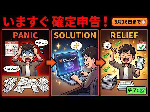 【いますぐ！】確定申告の地獄から解放される方法｜Claude Coworkで領収書を自動化