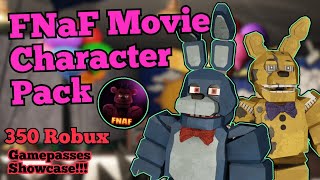 FNaF Movie - Character Pack Gamepass Showcase!!! | Lefty's Roleplay | Roblox