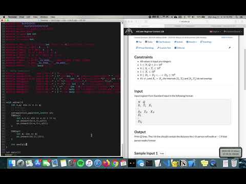 AtCoder Beginner Contest 128 Explanation - E) Roadwork