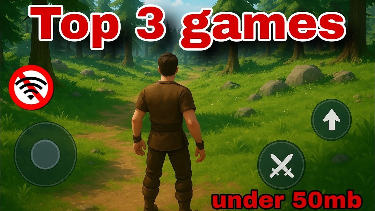 Top 3 offline games for low end devices | under 50mb best adventure games! 