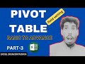 Basic Pivot table in excel part 3 | Excel tutorial|