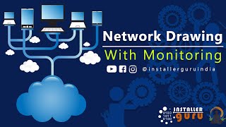 Network Drawing with Monitoring #free #network #drawing
