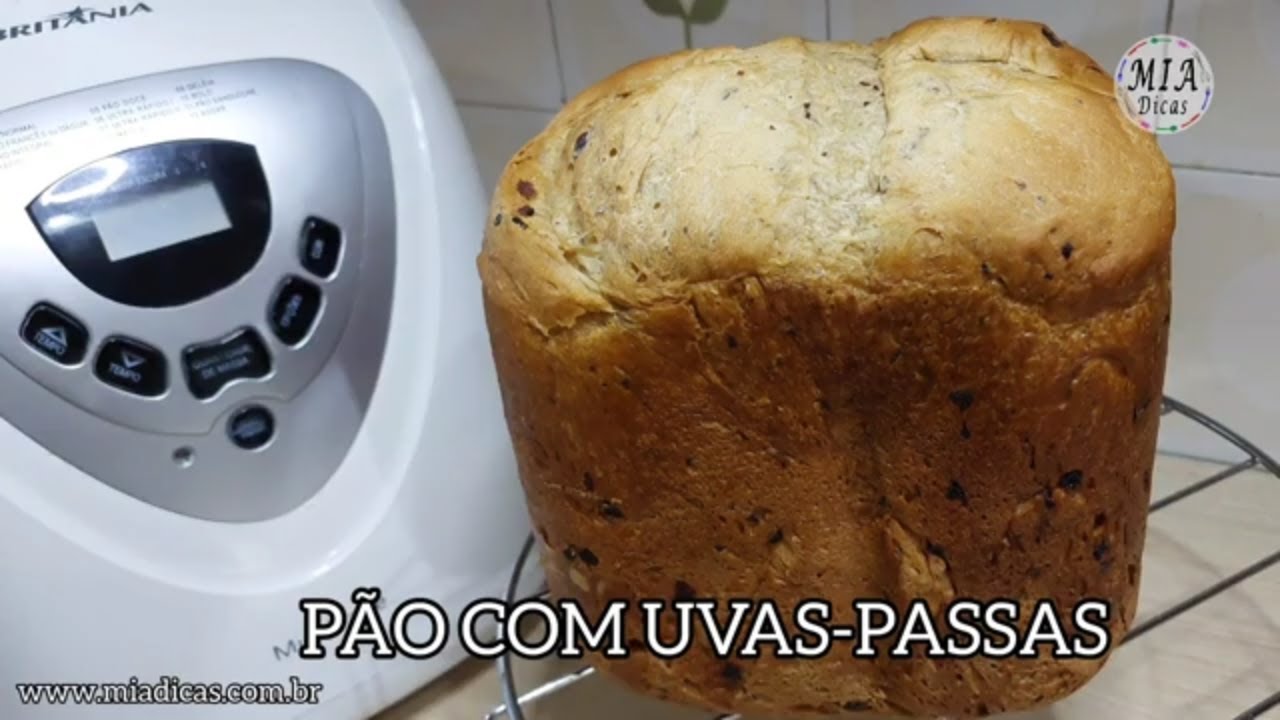 PÃO COM UVAS-PASSAS NA PANIFICADORA | Mia Dicas