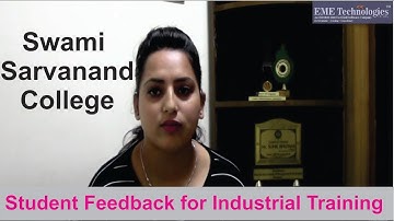 PHP Training | Swami Sarvanand College | Student Feedback | Anuradha