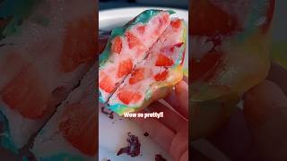 Viral strawberry clusters with fruit roll-ups 