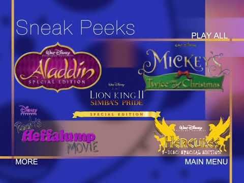 Sneak Peeks Menu Oliver And Company 2002 DVD HD