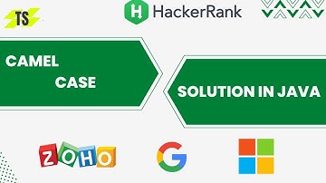 Camel Case Hackerrank Solution in Java | Camelcase Coding Question in Java