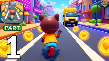 Cat Runner: Decorate Home - Gameplay Walkthrough Part 1 - Subway Car Runner Speed (Android, iOS)