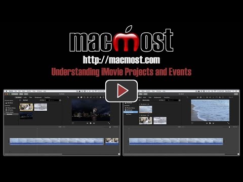 Understanding iMovie Projects and Events (#1226)