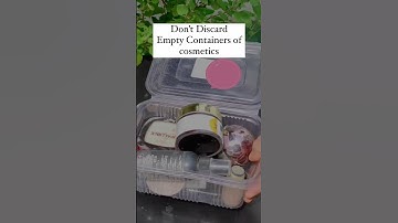 How to reuse your empty cosmetic containers #reuse #recycle #hacks #shortsvideo #beauty #shorts