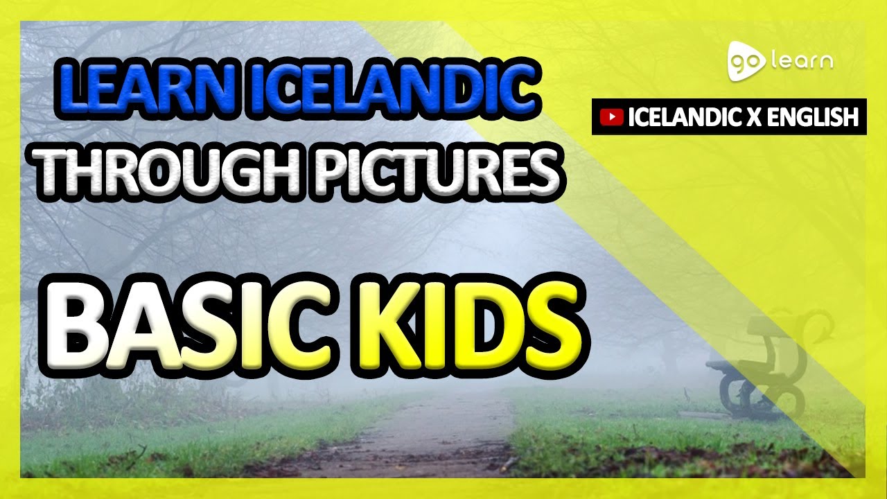 Learn Icelandic Through Pictures |Icelandic Vocabulary Basic Kids | Golearn