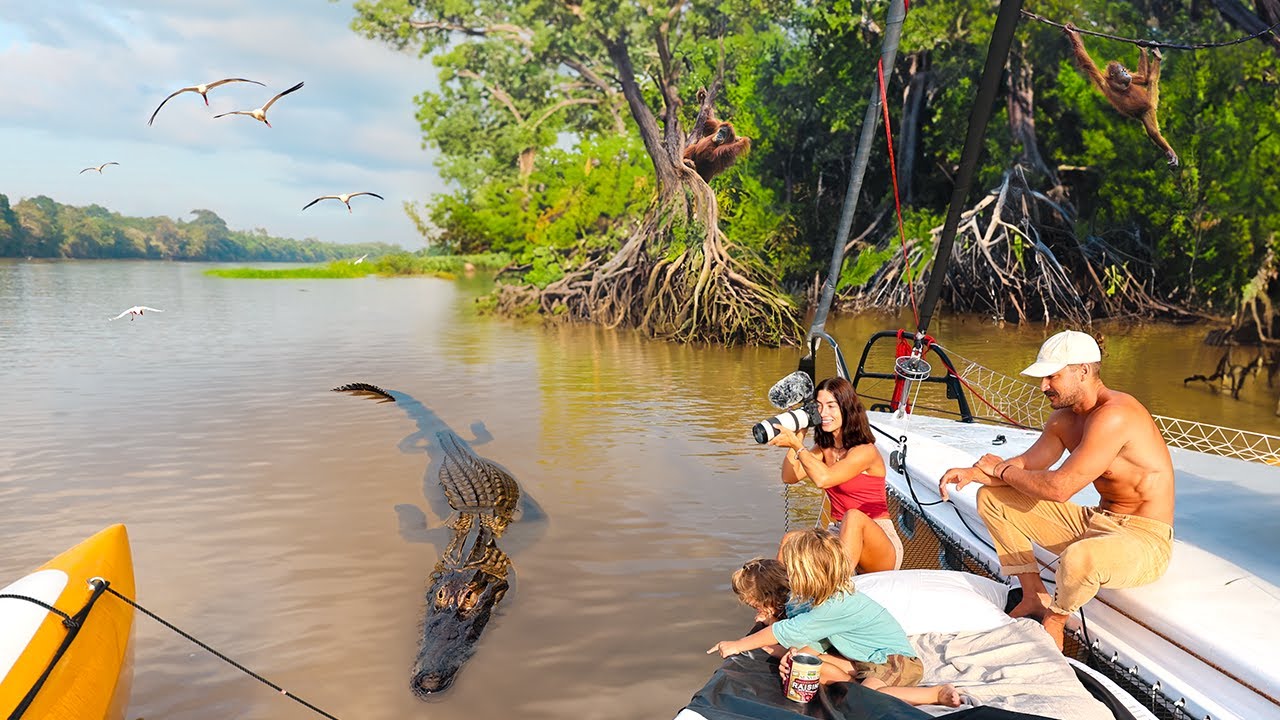 We Navigate up an Uncharted RIVER in Borneo!