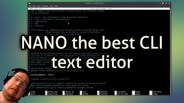 NANO the best CLI text editor