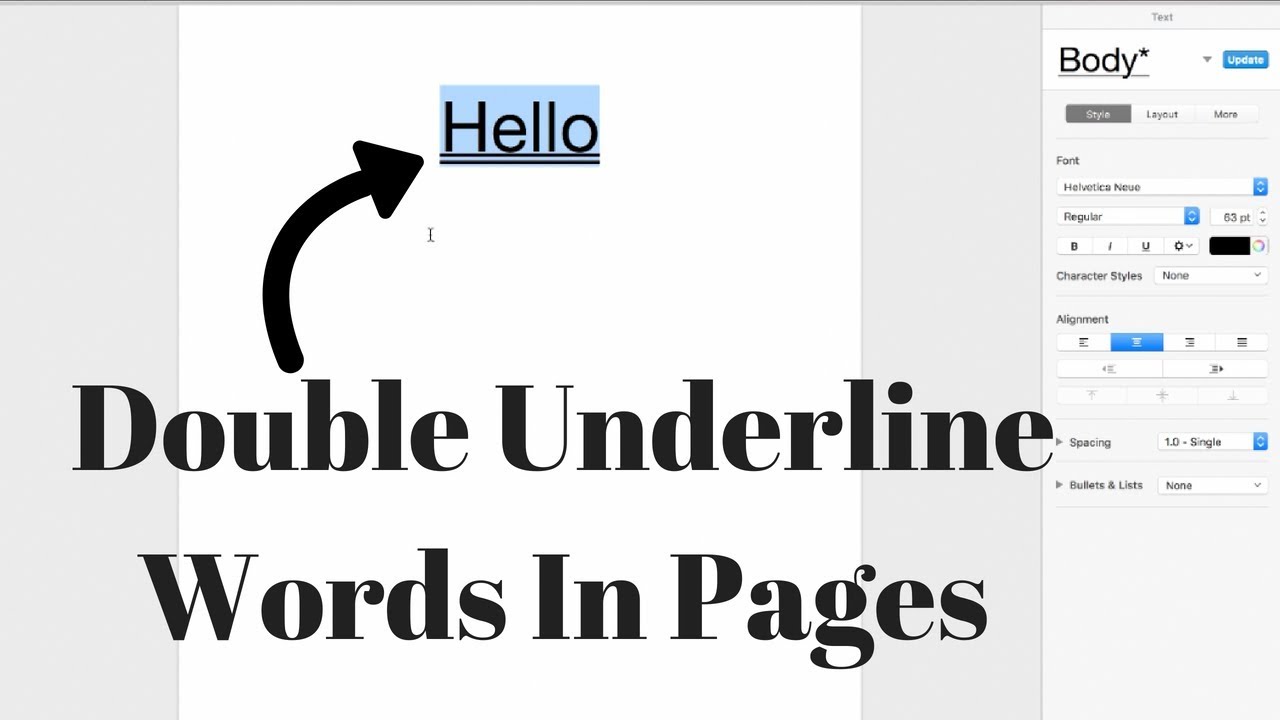 How To Underline A Word