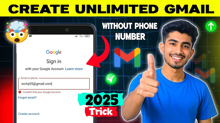 Create unlimited gmail account without mobile verification || Unlimited gmail create method 2025 🤯