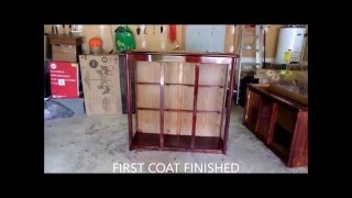 CHina Cabinet makeover This video will show you how i refurbished my old china cabinet from beginning to end....please dont mind the hair....LOL Music