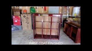 This video will show you how i refurbished my old china cabinet from beginning to end....please dont mind the hair....LOL Music 