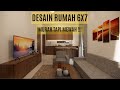 Semua Tukang bisa kerjakan - Desain rumah minimalis modern ukuran 6x7 hemat