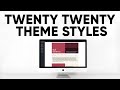 Twenty twenty theme set homepage  style with gutenberg blocks