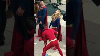 Behind The Scenes With Supergirl, The Flash and Superman 🎬👊