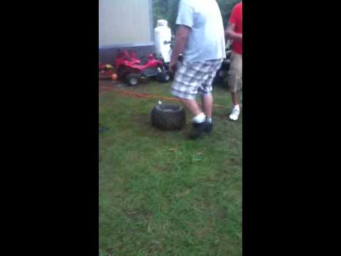 Starting fluid gone wrong..!