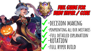 How to Use Ruby as a Hyper \ Core | Ruby Full Guide & Tutorial | Top Global Ruby | MLBB 2022