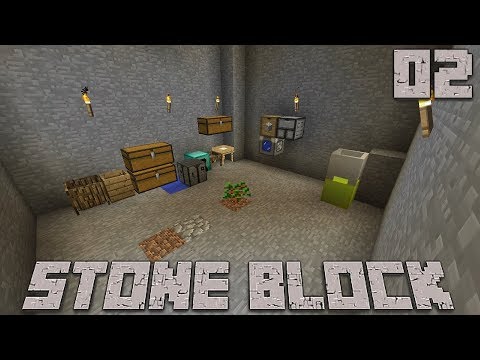 石だけの世界で地下生活part2 Minecraft ゆっくり実況 Stoneblock Youtube