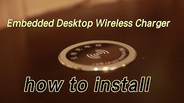 How to install embedded desktop Wireless Charger #shots #wirelesscharger #howtoinstallwirelesscharge