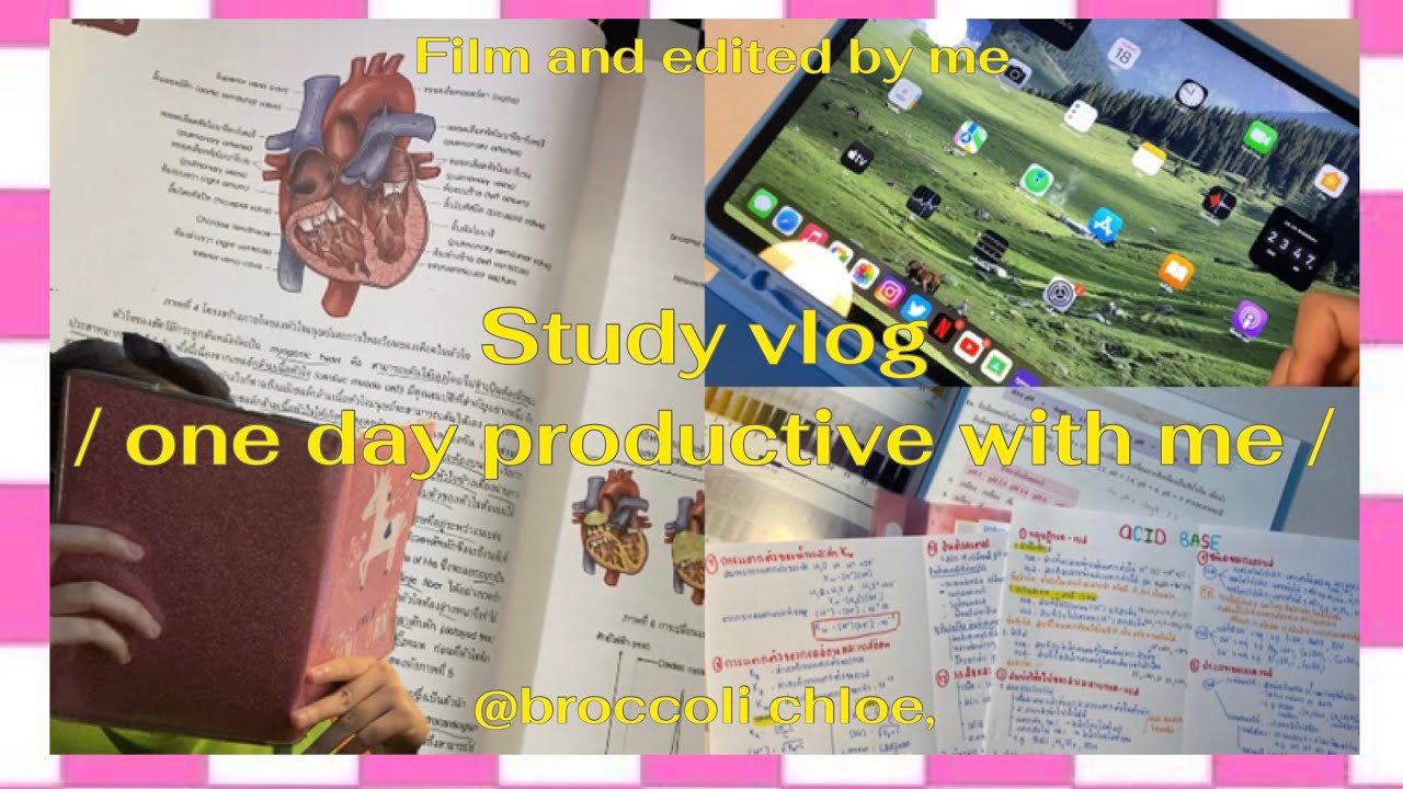 Study vlog 02 | 🌷🐟 one day productive with me 🧇🪚⭐️🍎 แกะพัสดุ อ่านหนังสือ ทำโจทย์