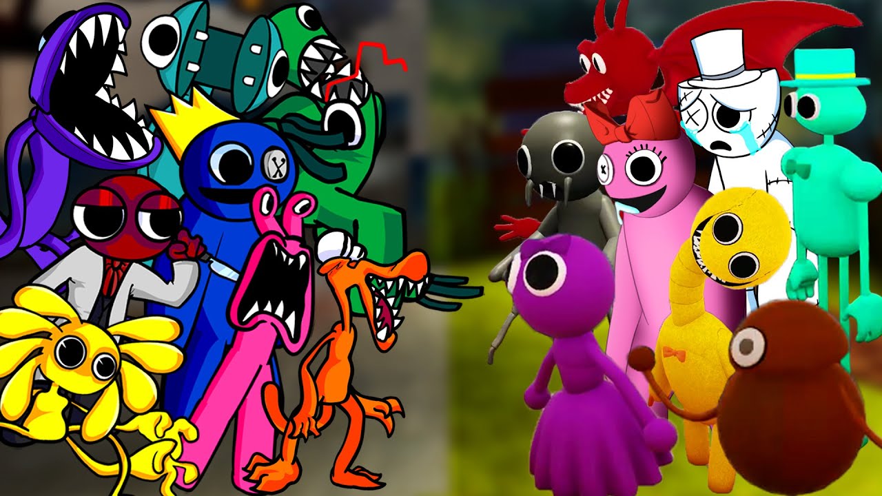 vs rainbow friends but 2d (green) : r/FridayNightFunkin