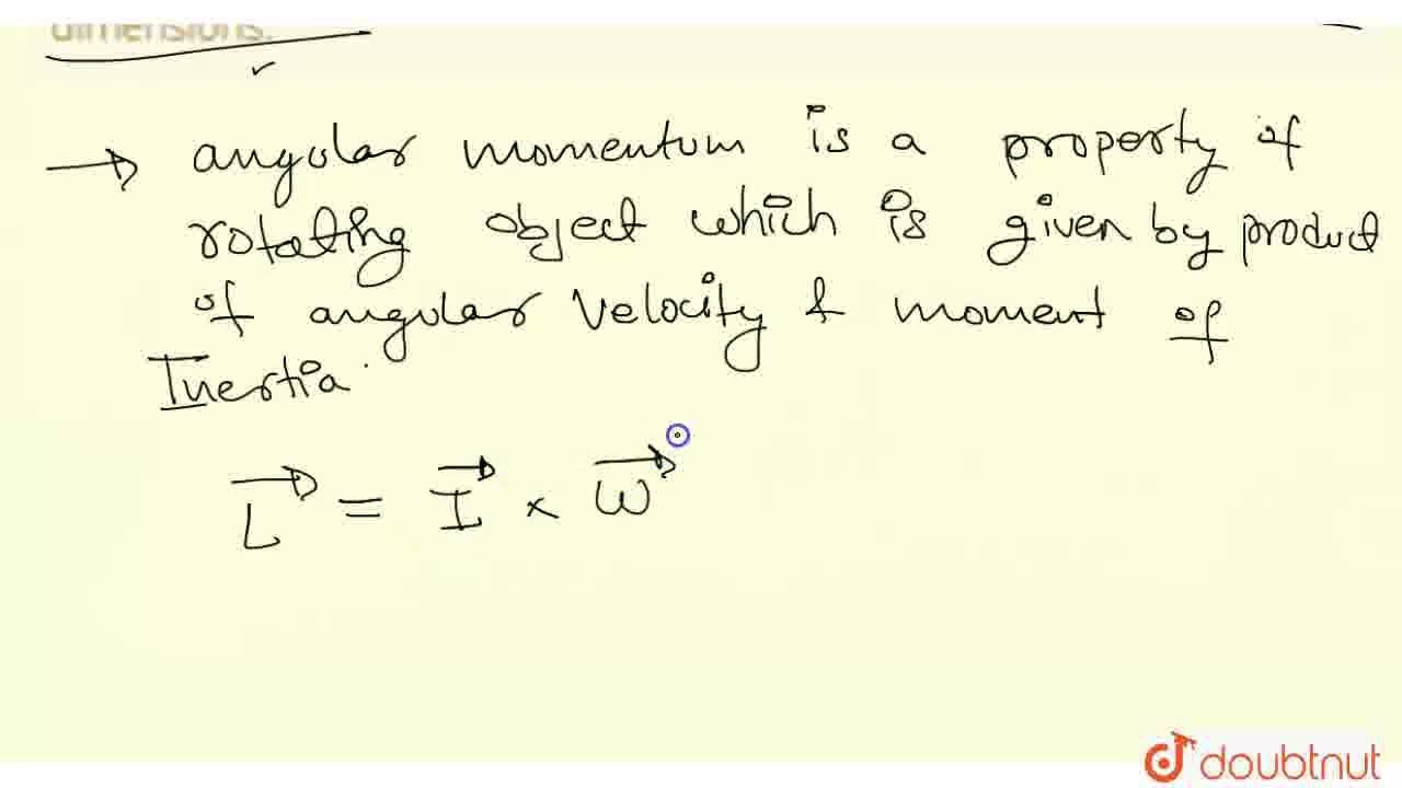 Angular Momentum Units And Dimensions
