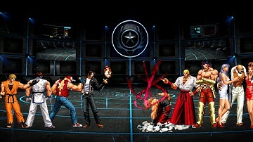 KOF Heroes Vs Boss Team Part 2 || Kyo Terry Kim Ryo VS Rugal Geese Krauser MR Big || Intense Fights