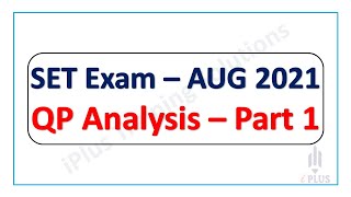 Kerala Set Exam Question Paper Discussion  2021 August  Part 1