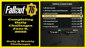 Completing Daily Challenges For June 5, 2025 - Fallout 76 Daily Challenges Guide