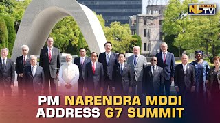 PM MODI WITH G7 LEADERS PAYS HOMAGE AT HIROSHIMA PEACE MEMORIAL PARK
