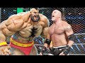 Goldberg vs Zangief Steel cage Match