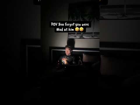 POV when you forget you were mad at him cause who remembers when their sleeping