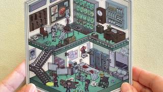 【ASMR】DIY Horror Hospital Room | Creepy Sticker Scene | No Talking screenshot 3