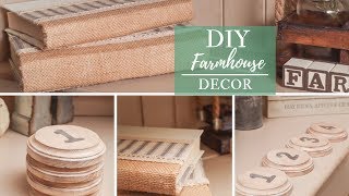 Farmhouse Decor DIY | Dollar Tree Book Transformation
