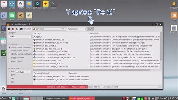 La instalación del navegador Chromium en Puppy Linux