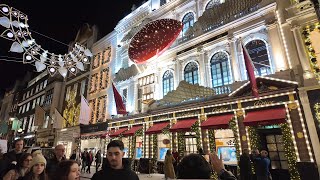 Ultimate London Christmas Lights Tour 2023✨Regent Street Angels, Bond Street, Covent Garden Walk