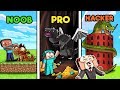 Minecraft - DRAGON BASE CHALLENGE! (NOOB vs PRO vs HACKER)