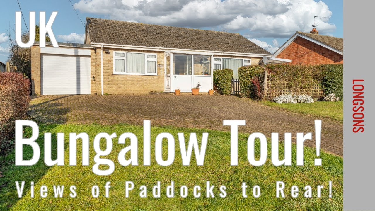 BUNGALOW TOUR UK Paddock Views! For Sale £300,000 , Ovington, Norfolk