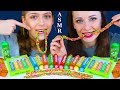 ASMR RAINBOW CRAYON CANDY NERDS ROPE ROLLING LIQUID CANDY MUKBANG ASMR RAINBOW CRAYON CANDY NERDS ROPE ROLLING LIQUID CANDY MUKBANG